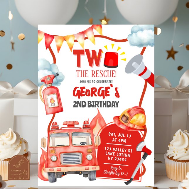 Convites Bombeiro Dois O segundo aniversário do Chamado de  (Criador carregado)