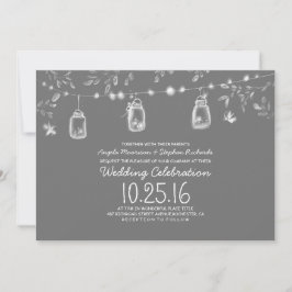 Convites bombeiro lança-mason jars casamento russo