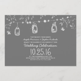 Convites bombeiro lança-mason jars casamento russo