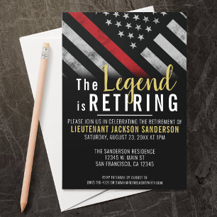 Convites Bombeiro Partido da Reforma da Linha Vermelha Band