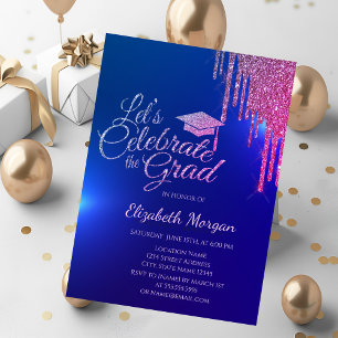 Convites Boné De Formando Com Glitter,Colorir Unidades Com 