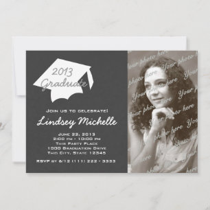 Convites Boné de formatura e Slate Photo