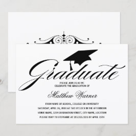 Convites Boné de formatura Elegante