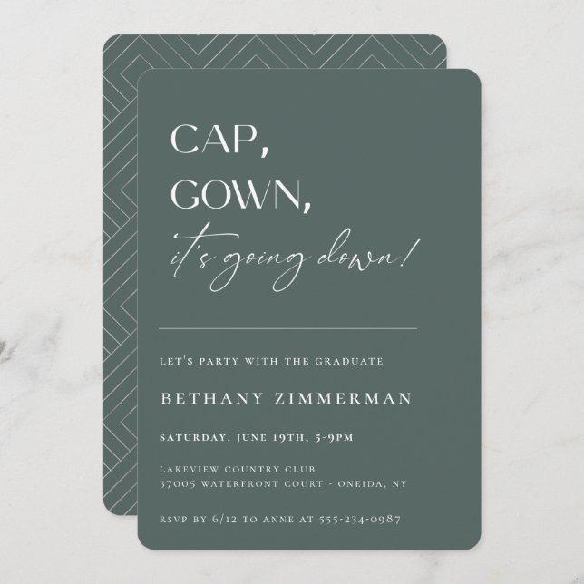 Convites Boné de palhaço que está caindo na Festa de format (Frente/Verso)