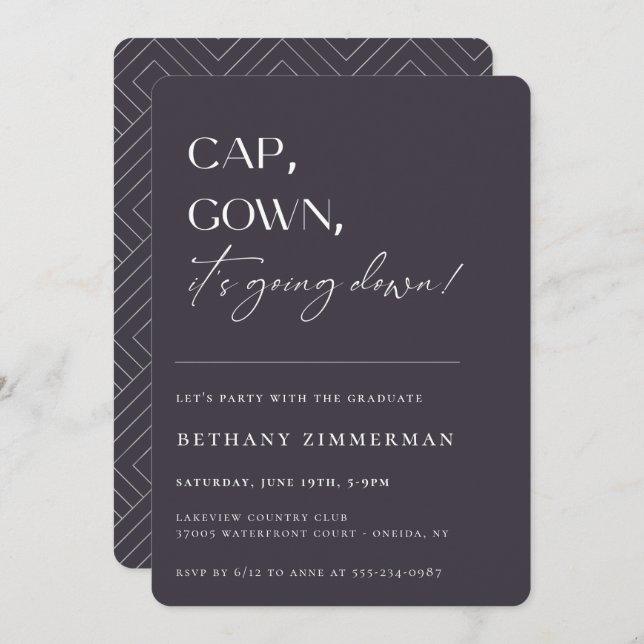 Convites Boné de palhaço que está caindo na Festa de format (Frente/Verso)