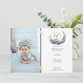 Convites Boneco de bebê bonito no aniversário de uma lua
