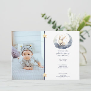 Convites Boneco de bebê bonito no aniversário de uma lua
