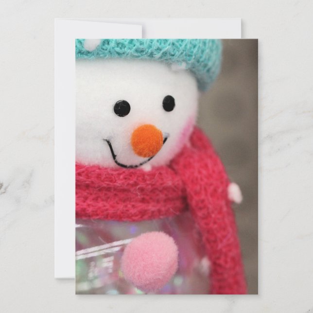 Convites Boneco de neve (Frente)