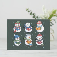 Boneco de Neve Amante de Livros Presente de Leitur