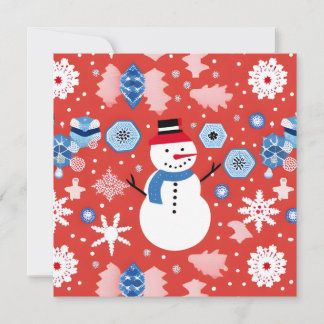 Convites Boneco de Neve Relaxando