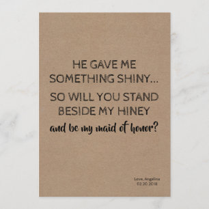 Convites Bonita Bridesmaid/Proposta de Madrinha de casament