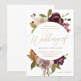 Convites Bonito armação com caligrafia