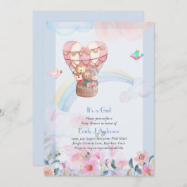 Convites Bonito Balão de Ar Quente Chá