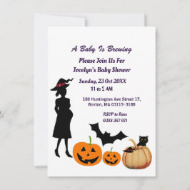 Convites Bonito bebê está criando Chá de fraldas de abóbora