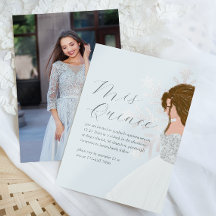 Bonito Blue Winter Snowflakes Mis Quince Foto