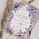 Convites Bonito Boho Purple Garden Floral Sweet 16 Party<br><div class="desc">Experimente uma noite de elegância e beleza enquanto o convidamos a celebrar uma festa do Grande Sweet 16. Dazzle em uma noite adornada com bonito motins florais pintados que evocam charme juvenil e sofisticação. Mergulhe em uma ambição espetacular projetada apenas para você, uma noite onde você é a estrela, tudo...</div>
