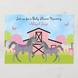 Convites Bonito Chorão de Bebê de Cavalo-Celeiro