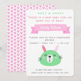 Convites Bonito Coelhinho De Bebê | Conheça e agradeça o no