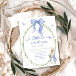 Convites Bonito Coelhinho Está A Caminho Do Chá de fraldas