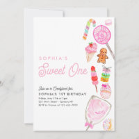 Bonito DOCE UM Kandy Kids Candyland primeiro anive