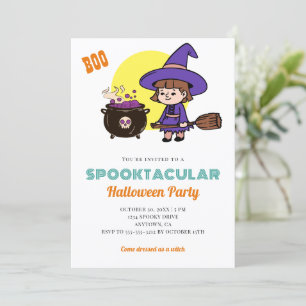 Convites Bonito Halloween Spooky Kids Witume Party
