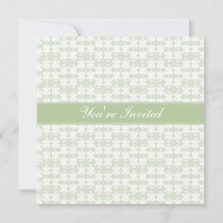 Convites Bonito padrão verde pálido