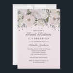 Convites Bonito Prata Floral Cor-de-rosa-rosa Doce Dezessei<br><div class="desc">Mais bonito,  16 Convites florais na loja Little Bayleigh! Utilizámos o trabalho de arte de: www.createthecut.com</div>