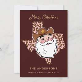 Convites Bonito Retro Howdy Papais noeis Cowboy Texas Natal