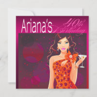 Bonito Senhora Birthday Cocktail fuschia/laranja