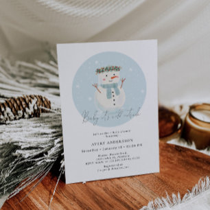 Convites Bonito Snowman Baby Está Frio Fora do Chá de frald