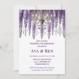 Convites Bonito Wisteria Chandelier Wedding