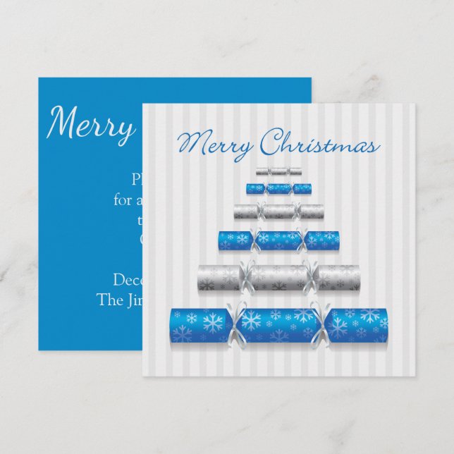 Convites Bonitos de Natal elegantes (Frente/Verso)