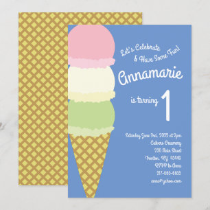 Convites bonitos do primeiro aniversario do