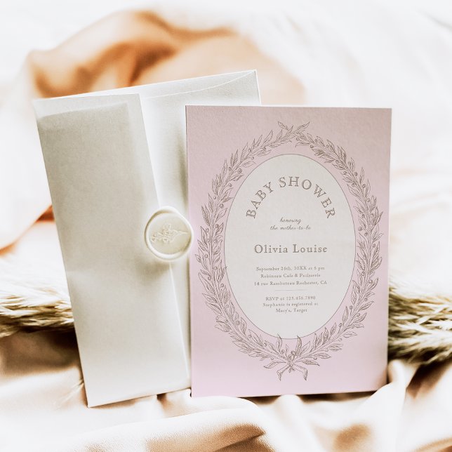 Convites Bonjour Bebe French Patisseriserie Chá de fraldas  (Criador carregado)