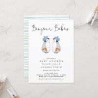 Bonjour Bebes Chá de fraldas francês de gêmeos pin