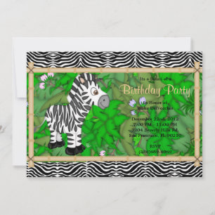 Convites Bons anos de Zebra Selvagem