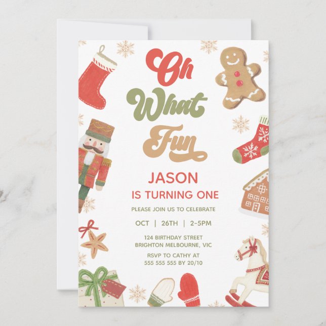 Convites Bons Red Green Boys Que Belo Aniversário (Frente)