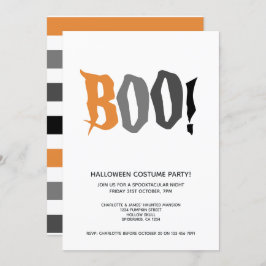Convites Boo do Partido Halloween Personalizado Spooktacula