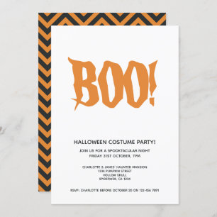 Convites Boo do Partido Halloween Personalizado Spooktacula