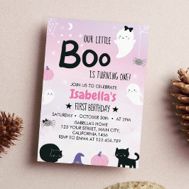 Convites Boo Ghost Primeiro Aniversário