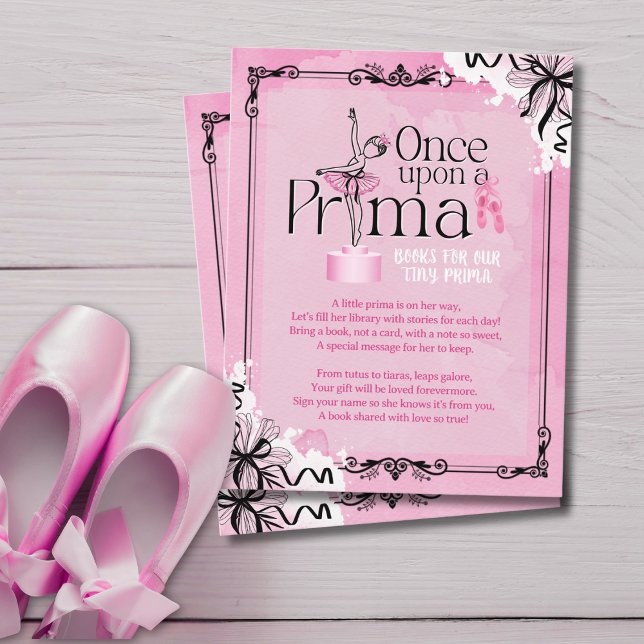 Convites Books For Baby Ballet Theme Card (Criador carregado)