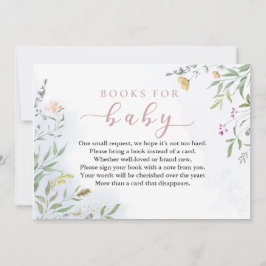 Convites Books for Baby Insert Card for Baby Shower