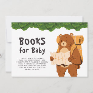 Convites Books Solicita Chá de fraldas de Aventura de Urso 