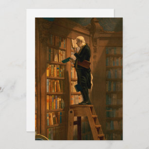 Convites Bookworm, 1861 por Carl Spitzweg