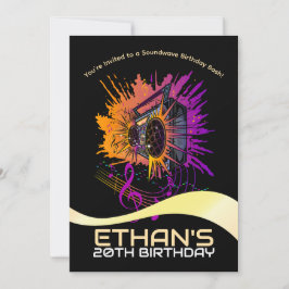 Convites Boombox Aniversário: Explosão em Divertimento