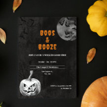 Boos e Booze Festa de Halloween Adulto Spooky