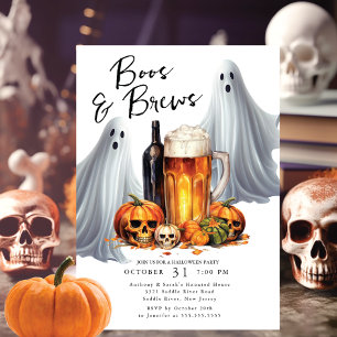 Convites Boos e Breve Festa de Halloween