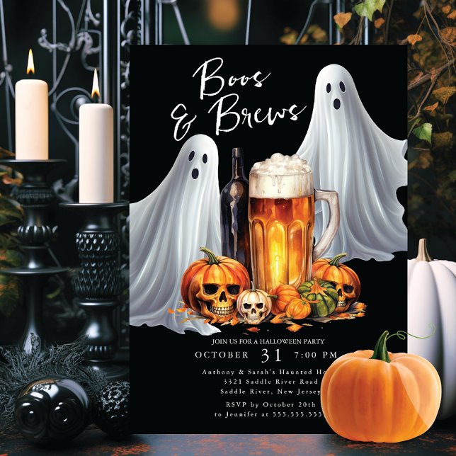 Convites Boos e Breve Festa de Halloween (Criador carregado)