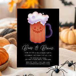 Convites Boos e Breve Pumpkin Beer Halloween Party