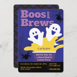 Convites Boos e Brews, Festa de Cerveja Spooky, Adulto de H
